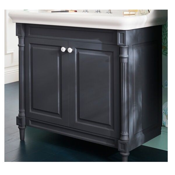 JACOB DELAFON - SOUS TABLE CLEO 1889 90CM 2 PORTES BOIS MASSIF